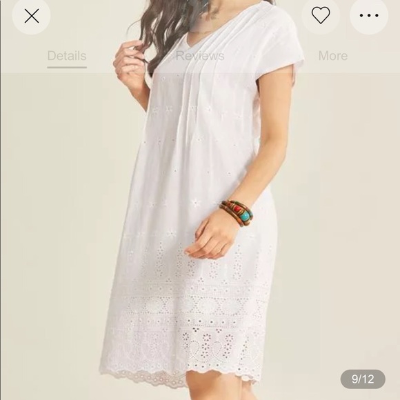 Casual Solid V-Neckline Knee-length A-line… - Picture 5 of 10